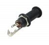 Gniazdo Jack 6,3mm stereo cylindryczne T3 czarne